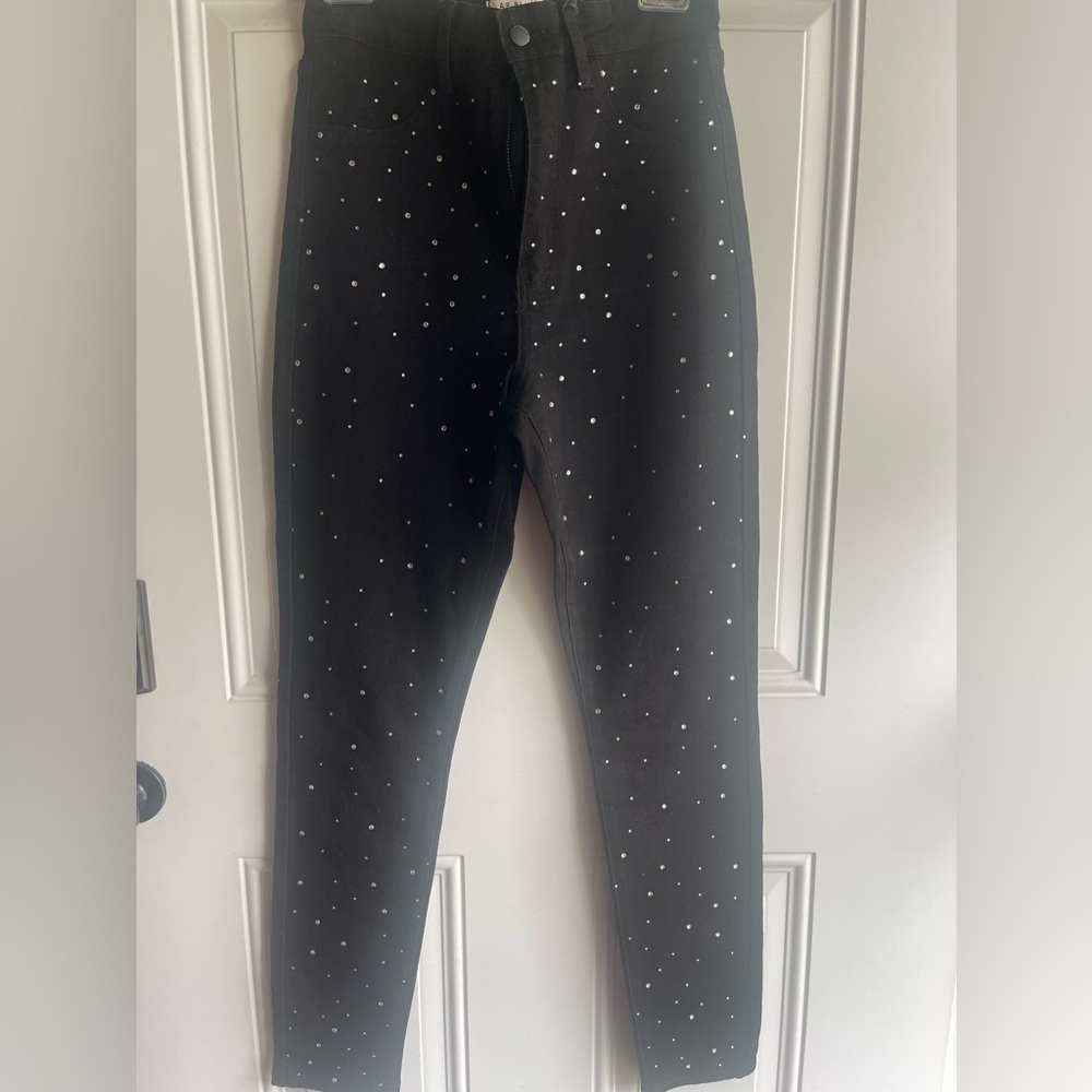 Bling black jeans